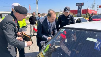 Bandırma Kaymakamı Engin Aksakal, Ramazan Bayramı yoğunluğu sebebiyle artan trafik