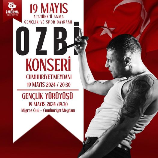 Bandırma Belediyesi tarafından düzenlenecek 19 Mayıs Atatürk’ü Anma Gençlik ve