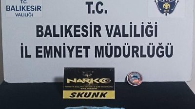 Balıkesir’de Asayiş Şube Müdürlüğü tarafından yapılan denetimlerde arama kaydı bulunan