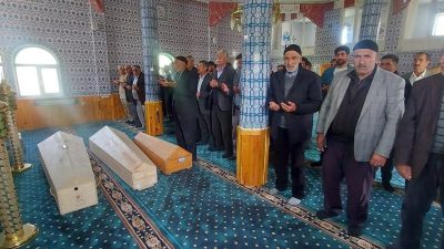 Bursa’da babaları tarafından vahşice öldürülen üç kardeş, Erzurum’un Karayazı ilçesine