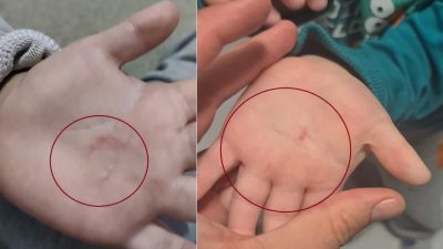 Bandırma Belediyesi’nin Türkan Saylan Gündüz Bakım Evi’nde, öğretmenin, 4 yaşındaki