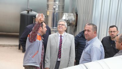 Bandırma Belediyesi Taş Ocağı ve Asfalt Tesisi’ni ziyaret eden Bandırma