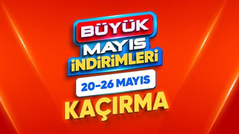 Hepsiburada’da mayıs indirimleri başladı E-ticaret platformu Hepsiburada bir hafta boyunca sürecek özel indirim kampanyasını