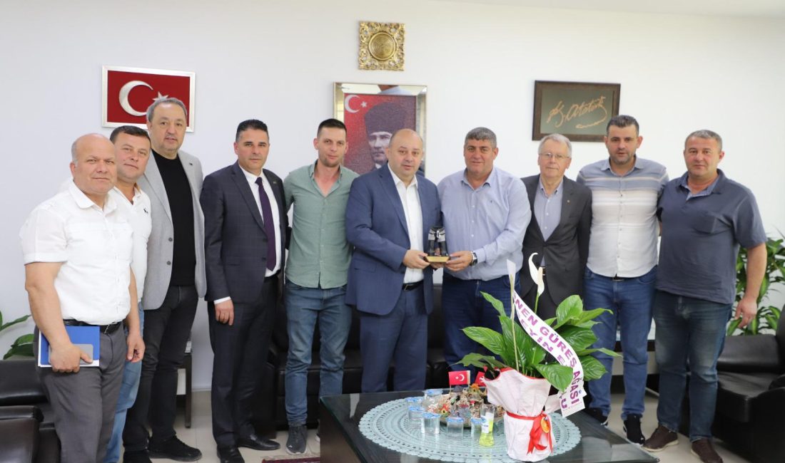 Sebeplili Hüseyin Pehlivan Yağlı Güreşleri’nin müjdesini veren Gönen Belediye Başkanı