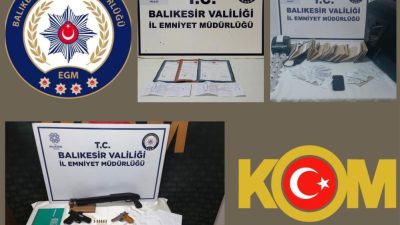 Edremit ve Bandırma ilçelerinde tefecilik yaptığı iddia edilen 7 kişi