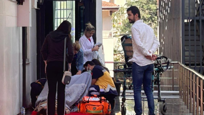 Tekirdağ’ın Çerkezköy ilçesinde bir otelde kalan Suriyeli kadın otel çıkışında