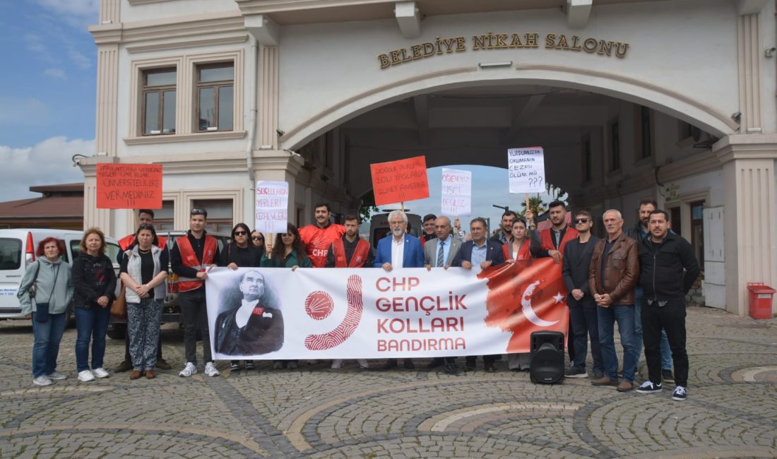 CHP Bandırma İlçe Gençlik Kolları, Balıkesir’de cinayete kurban giden motokurye