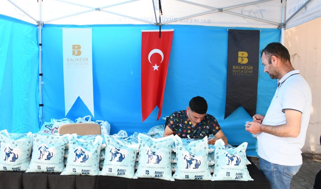 Balıkesir Büyükşehir Belediyesi, sokak hayvanları için ücretsiz mama yardımında bulunarak