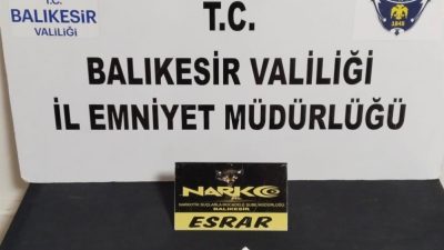 Balıkesir’de emniyet güçleri tarafından yapılan şüpheli şahıs ve araçlara yönelik