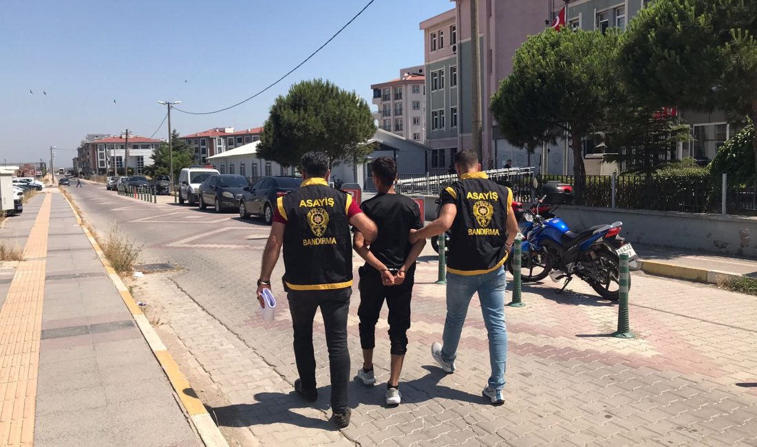 Bandırma’da 2 ayrı hırsızlık suçuna karışan 18 yaşındaki İ. K.,