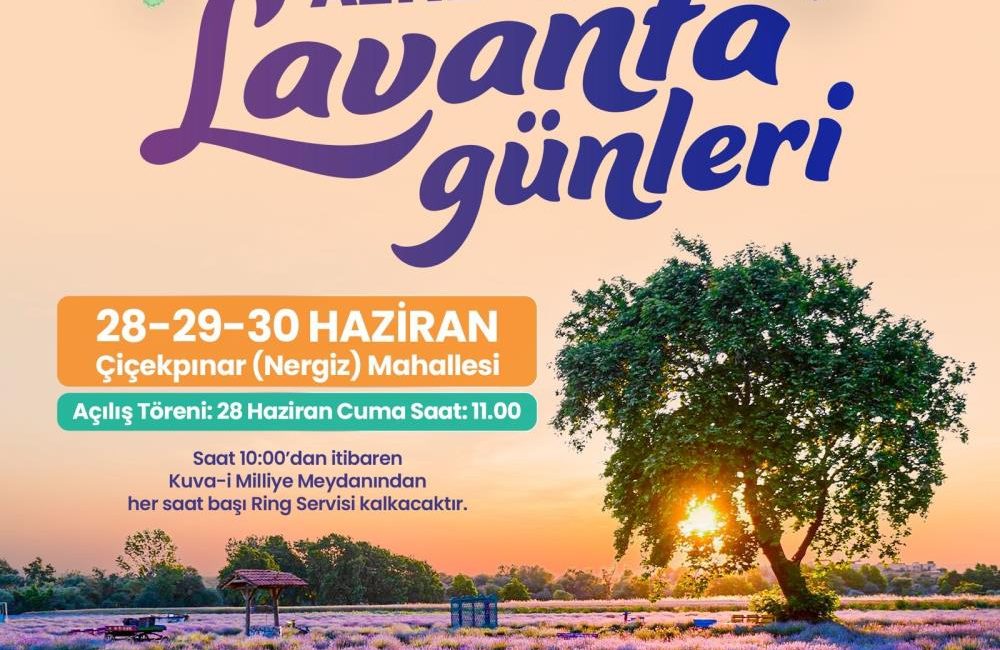 Altıeylül Belediyesi vatandaşları lavanta günlerine davet ediyor Altıeylül Belediyesi vatandaşları lavanta günleri festivaline davet etti. Altıeylül Belediyesi