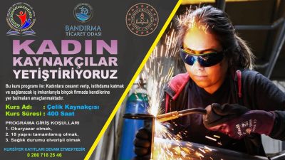 Bandırma Ticaret Odası tarafından başlatılan proje kapsamında Bandırma’da kadınlara yönelik