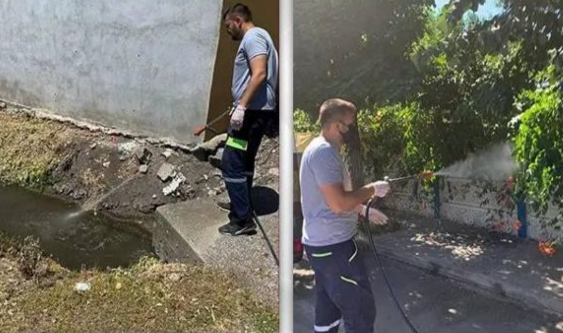 Susurluk’ta haşere için ilaçlamalar hız kazandı Vatandaşların yaz aylarını daha rahat geçirmesi amacıyla Susurluk Belediyesi tarafından