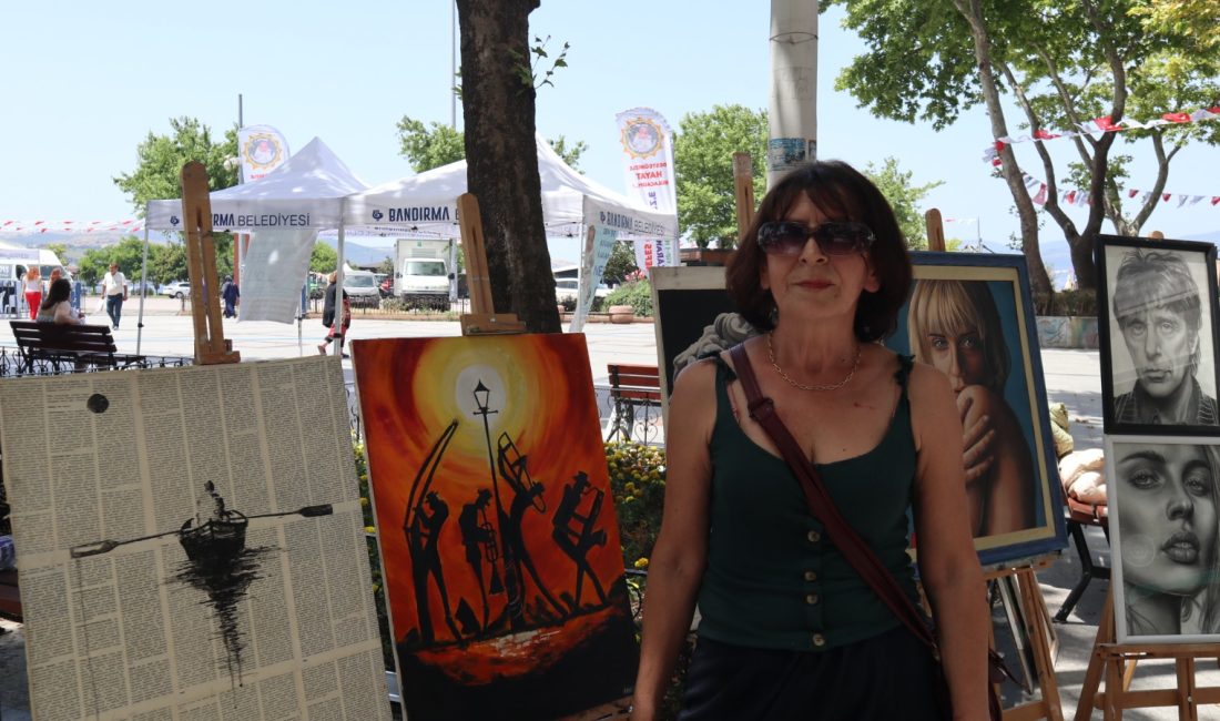 Bandırma’da festival coşkusu sanatla buluştu Bandırma Kuşcenneti Kültür ve Turizm Festivali kapsamında Değişim Sanat Atölyesi’nin