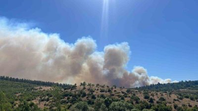 &nbsp;Bigadi&ccedil;'e&nbsp;bağlı &Ccedil;agış kırsal mahallesi yakınlarında otluk alanda yangın &ccedil;ıktı. Bigadi&ccedil;&rsquo;in