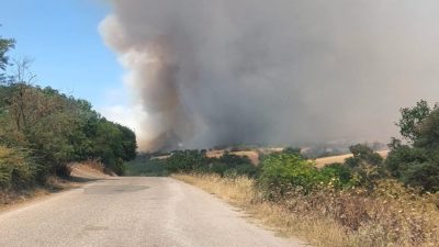 Bigadi&ccedil;'e&nbsp;bağlı Esenli kırsal Mahallesi yakınlarında arazi yangını &ccedil;ıktı. Bigadi&ccedil;&rsquo;in kırsal
