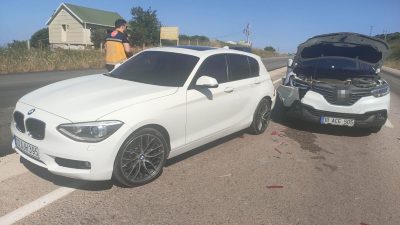 Bandırma, Erdek kara yolunda meydana gelen zincirleme trafik kazasında 2