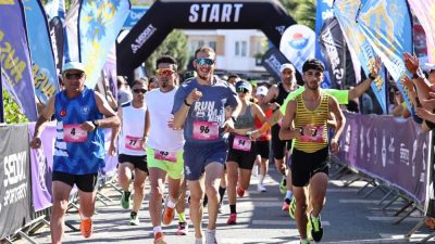 Avşa’da, 4. kez düzenlenen “Uluslararası Avşa Yarı Maratonu” 9 ülkeden