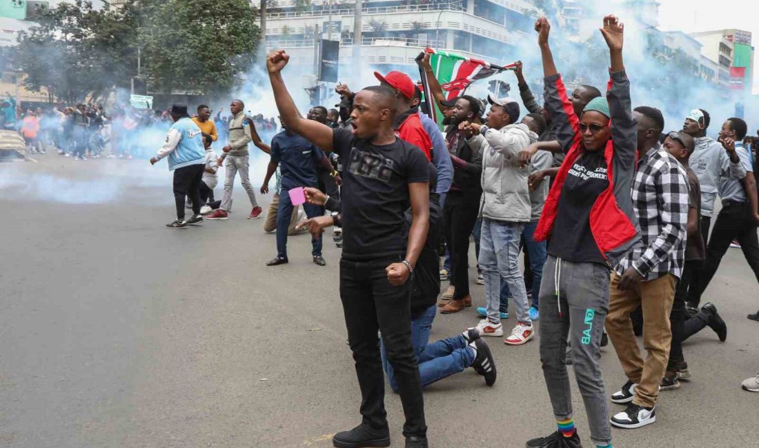 Kenya&rsquo;da h&uuml;k&uuml;metin vergi yasasına karşı &uuml;lke genelinde d&uuml;n ger&ccedil;ekleştirilen protestolarda