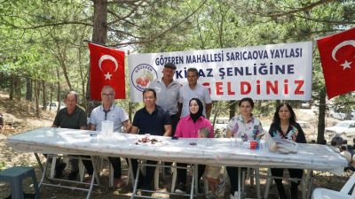 Sındırgı’nın Gözeren kırsal mahallesi Sarıcaova Yaylasında 7. Geleneksel Kiraz Şenliği