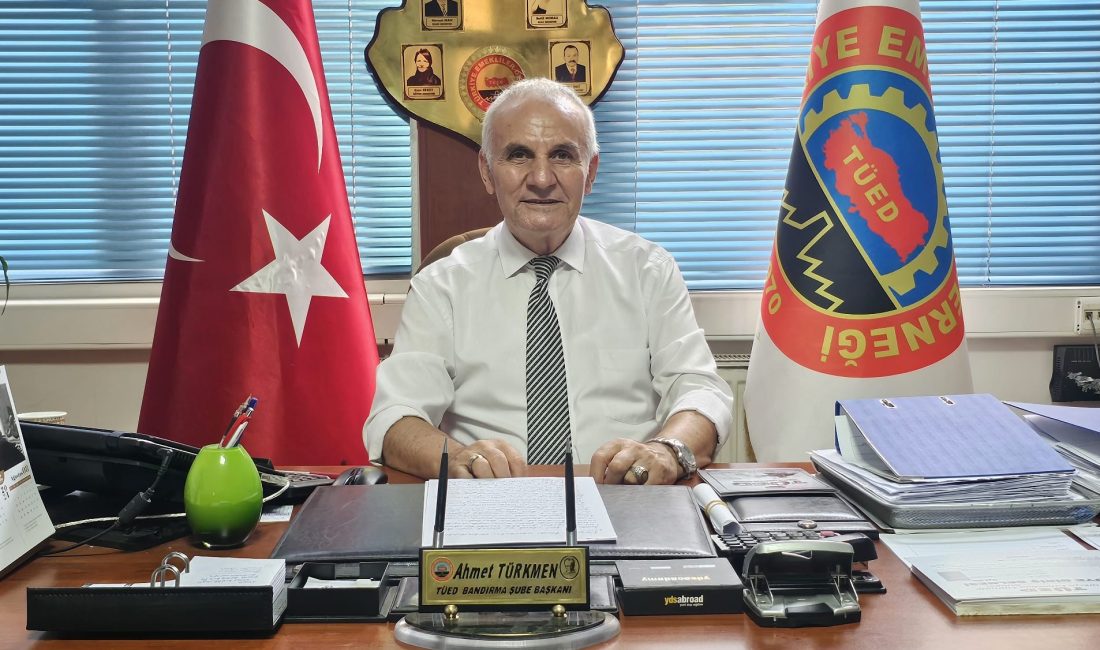 Türkmen, TÜED Bandırma için bir kez daha aday Türkiye Emekliler Derneği (TÜED) Bandırma Şube Başkanı Ahmet Türkmen, Ağustos
