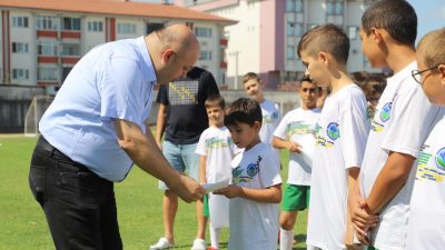 Gönen Yaz Spor Okulları Futbol Kursu 1’inci Etabın sona ermesinin