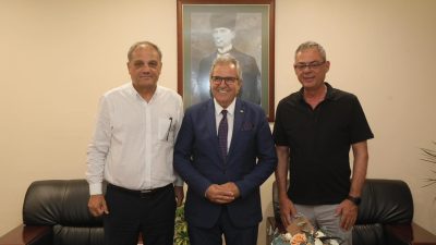 Bandırma Belediye Başkanı Dursun Mirza’yı ziyaret eden BTB Başkanı Can