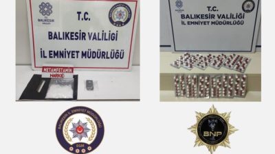 Bandırma ve Edremit’te uyuşturucuyla mücadele çalışmaları kapsamında, uyuşturucu ticareti yaptığı