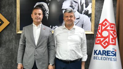 Karesi Belediye Başkanı Mesut Akbıyık ile bir araya gelen Balıkesir