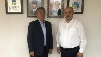 Gönen Belediye Başkanı İbrahim Palaz, görevine yeni başlayan BASKİ Genel