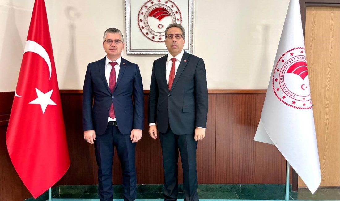 Balıkesir ve Gönen tarım projeleri görüşüldü Balıkesir İl Tarım ve Orman Müdürü Erkan Alkan ve Gönen