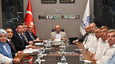 Balıkesir Valisi İsmail Ustaoğlu başkanlığında gerçekleştirilen toplantıda, Gönen TDİOSB çalışmalarının