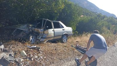Savaştepe’te meydana gelen çift taraflı trafik kazasında 3’ü çocuk olmak