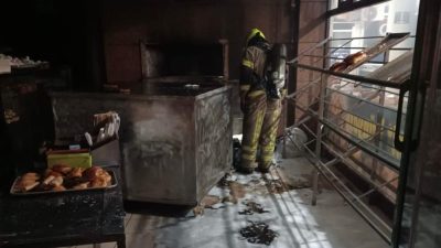 Bandırma’da bir simit fırınında çıkan yangın itfaiye ekiplerinin hızlı müdahalesi