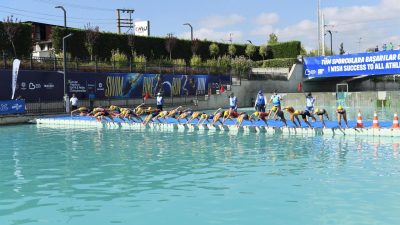 Balıkesir Triatlonu Avrupa Şampiyonası; yerli yabancı 514 sporcunun katılımıyla başladı.