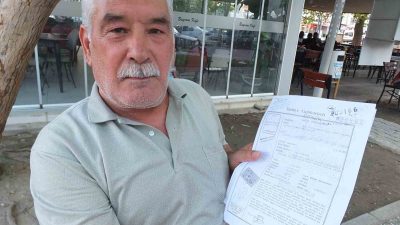 Burhaniye’de Musa Erdil, 1997 yılında noter aracılığıyla sattığı kamyonet yüzünden