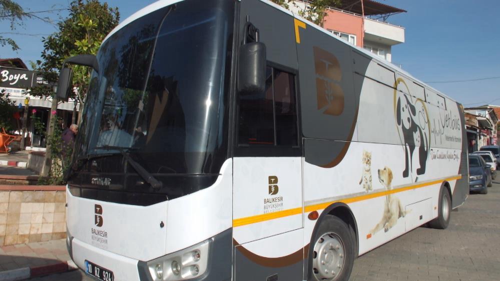 VETBÜS can dostlar için yola çıktı Balıkesir Büyükşehir Belediyesi’nin tam teşekküllü mobil veteriner kliniği olarak hizmet