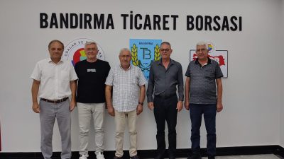 Soğan tüccar ve üreticileri, Bandırma Ticaret Borsası’nda Başkan Can Ata