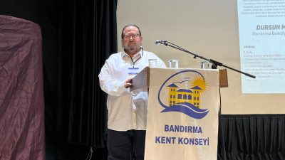 Bandırma Kent Konseyi Olağan Genel Kurulu’nda yapılan seçimle Murat Ergöz,