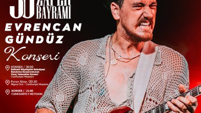 30 Ağustos Zafer Bayramı kapsamında Bandırmalı vatandaşlar “Evrencan Gündüz Konseri”