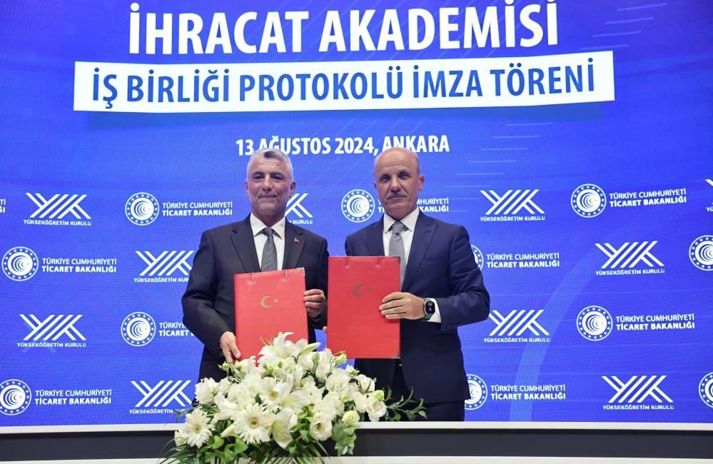 YÖK ve Ticaret Bakanlığı arasında İhracat Akademisi İşbirliği Protokolü imzalandı Ticaret Bakanlığı ile Yükseköğretim Kurulu (YÖK) arasında İhracat Akademisi İş