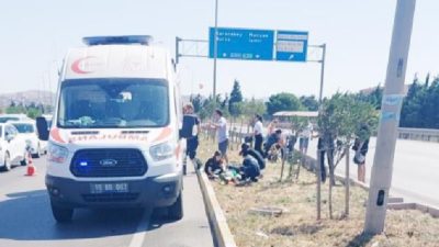 Bandırma çevre yolunda seyir halinde olan motosiklet sürücüsü R.Ö. ve