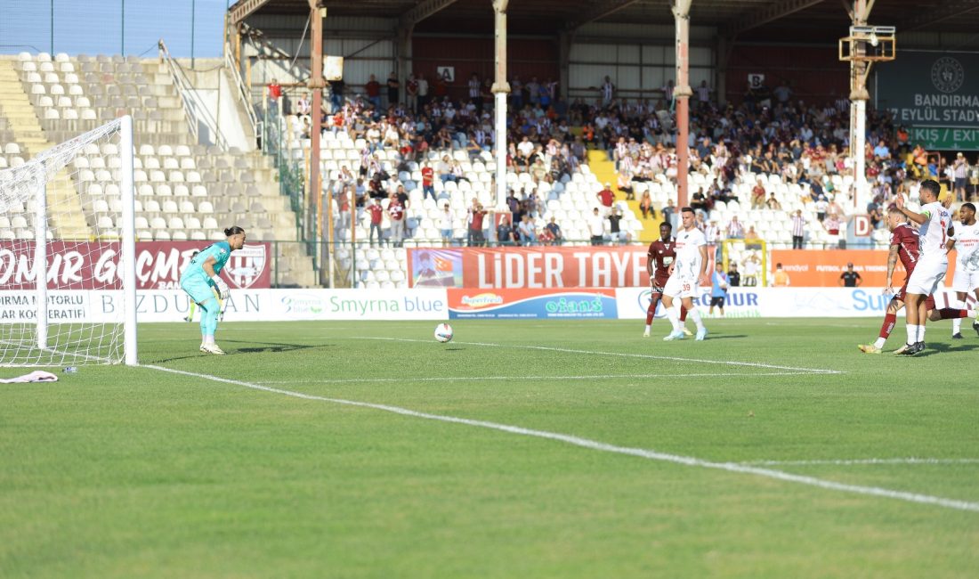 Pas hataları maçın skorunu belirledi BANDIRMASPOR- AHLATÇI ÇORUM FK:0-0 STAT: 17 Eylül HAKEMLER: Mehmet Ali