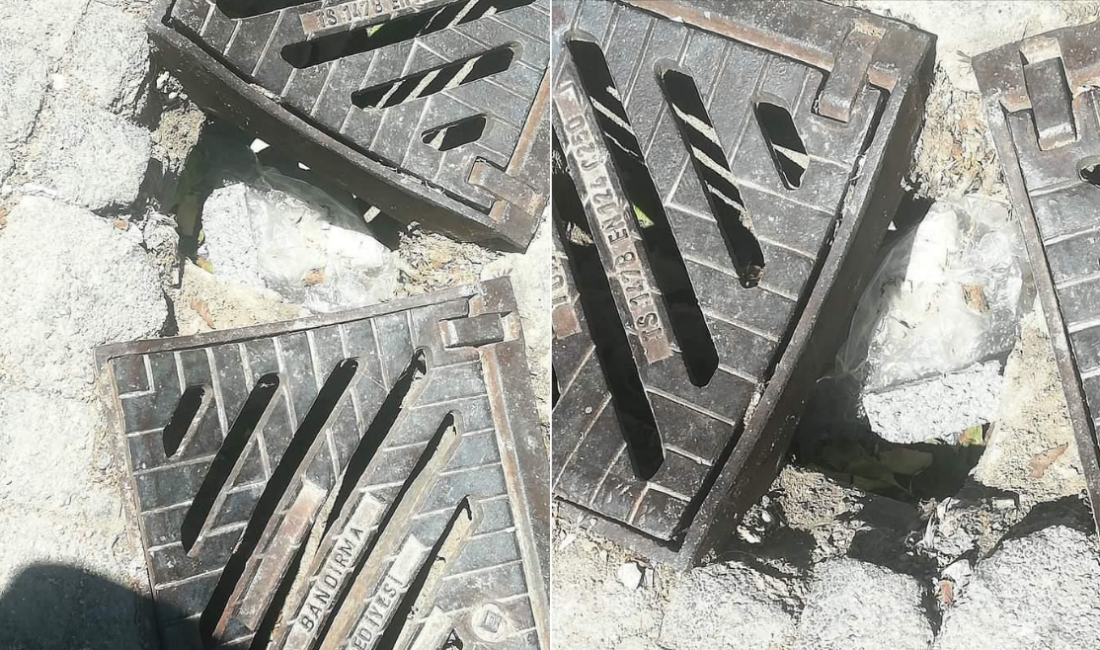 Açık olması nedeniyle birçok vatandaşın bacağının sıkışmasına neden olan mazgallar,