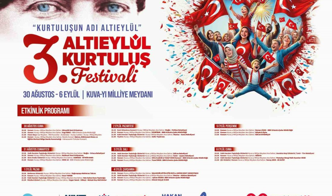 Altıeylül Belediyesi’nden coşku dolu 8 günlük kurtuluş festivali Bu yıl 3.’sü düzenlenecek olan Kurtuluş Festivali yerel dinamikler, dolu