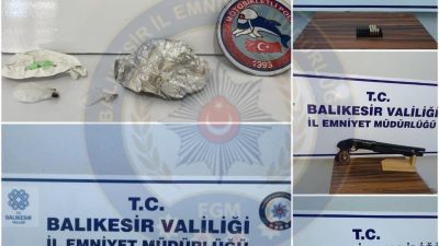 Bandırma ve Edremit ilçelerinde gerçekleştirilen geniş çaplı huzur uygulamasında 6