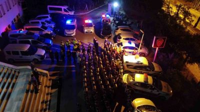 Erdek’te geniş çaplı huzur uygulaması gerçekleştirildi. Uygulamalarda 200 personel ve