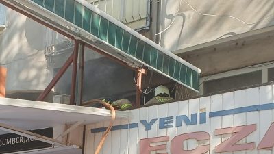 Erdek’te bulunan Takunyacılar Çarşısı’nda yangın çıktı. Büyükşehir Belediyesi İtfaiyesi Erdek