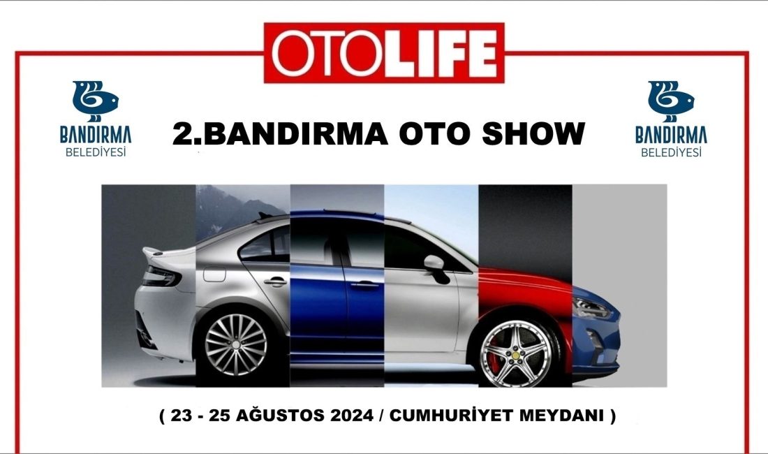 Bandırmalılar “Oto Show” ile buluşturulacak Bu yıl 2’ncisi gerçekleştirilecek olan “Bandırma Oto Show” etkinliğinde otomotiv