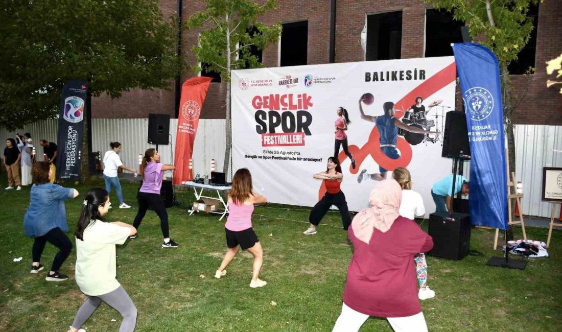 Gençlik ve Spor Festivali Balıkesir’de yapıldı Gençlik ve Spor Bakanlığı ile Herkes İçin Spor Federasyonu işbirliğinde,